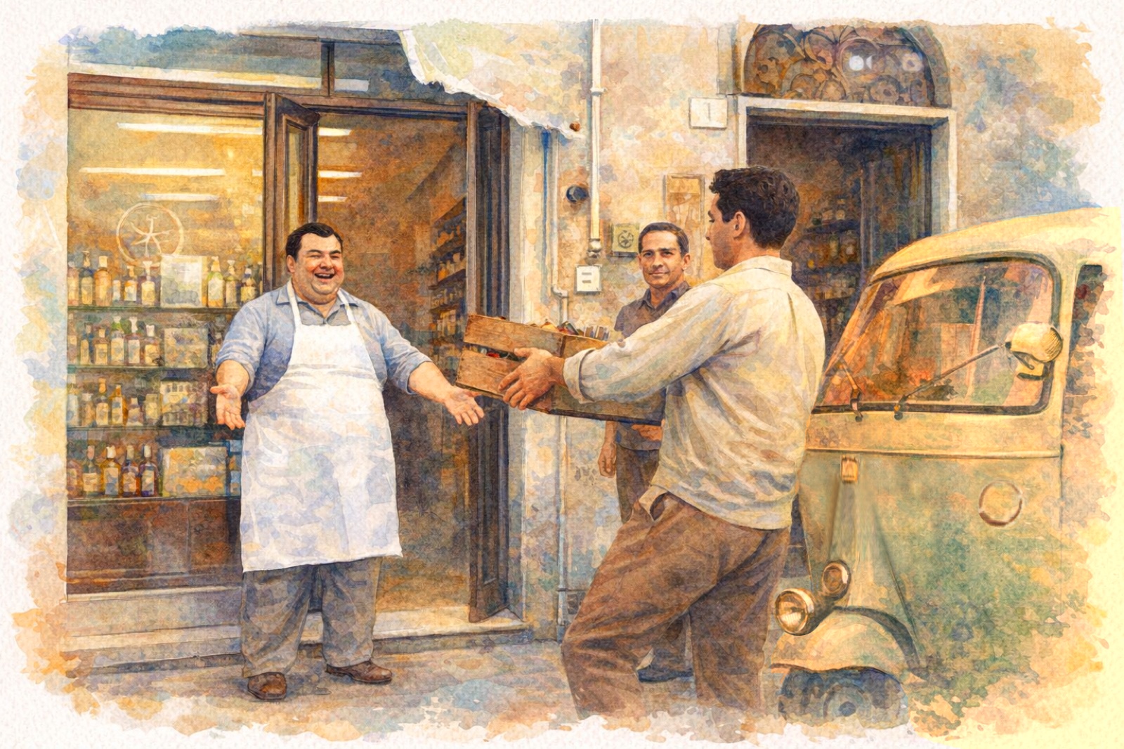 Illustration einer Triveri Lieferung
